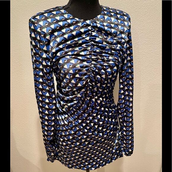 NWT Zara Geometric Print Dress - Picture 3 of 9